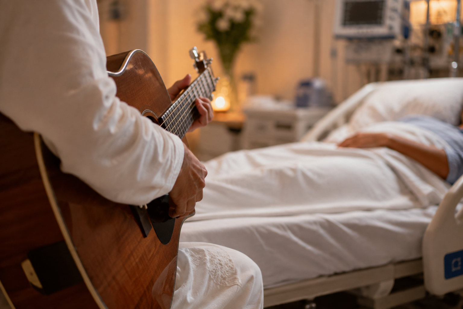 Live sacred music at the bedside